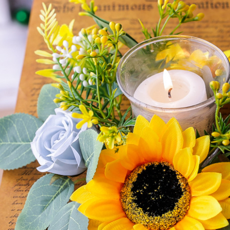 Simulation Sunflower Wreath Ca - Desk Setup At Home recension och pris