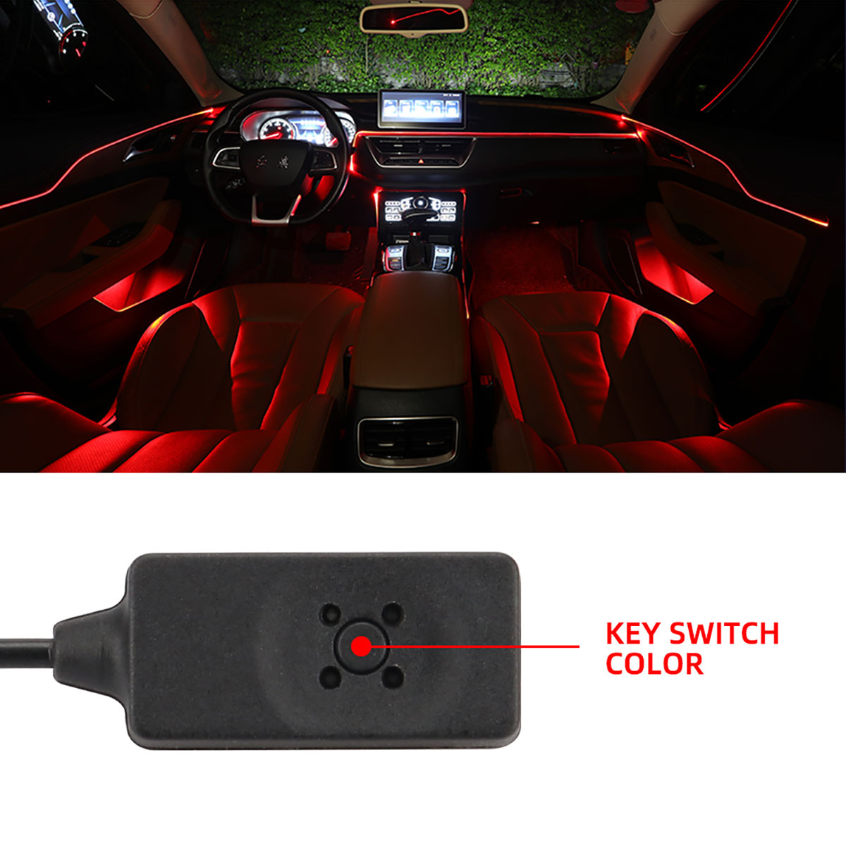 3/5M Auto Atmosphere Lighting  - Ambient Light Bar Usb recension och pris