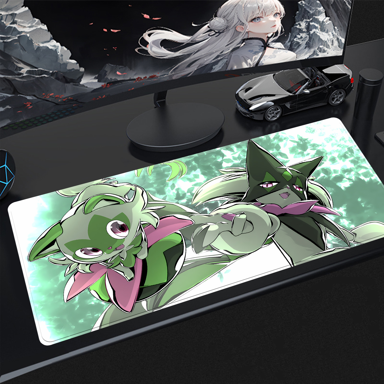 Kawaii Pokemon Meowscarada Gam - Rubber Mat Desk recension och pris