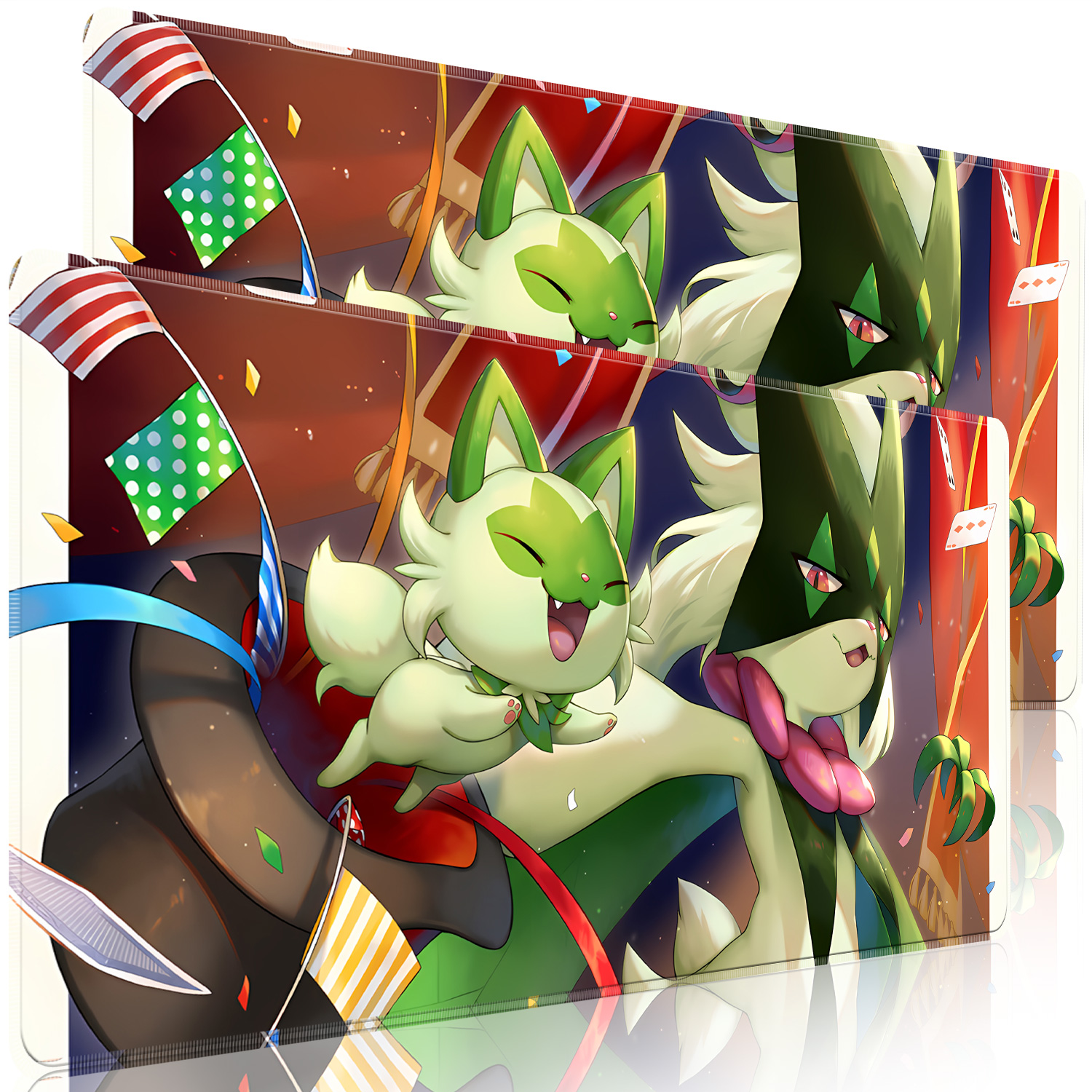 Kawaii Pokemon Meowscarada Gam - Rubber Mat Desk recension och pris