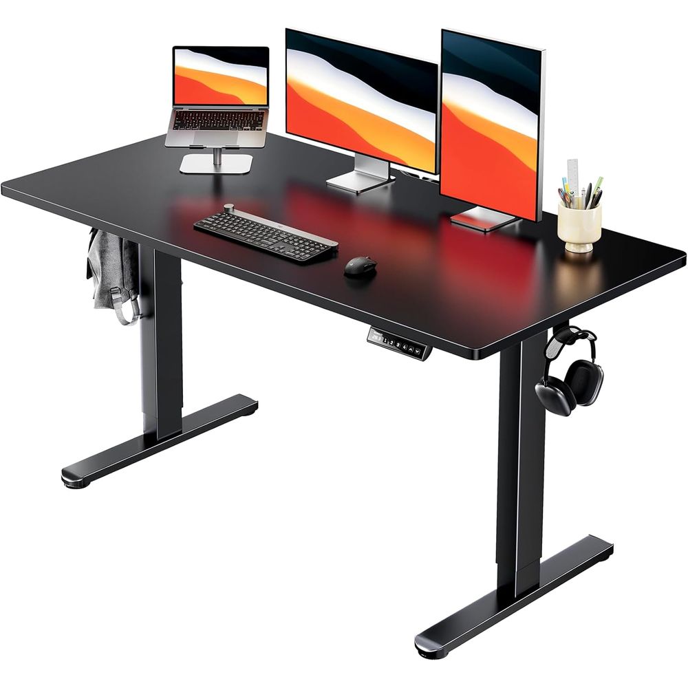 Electric Standing Desk, Whole  - Desk Setup With Laptop recension och pris
