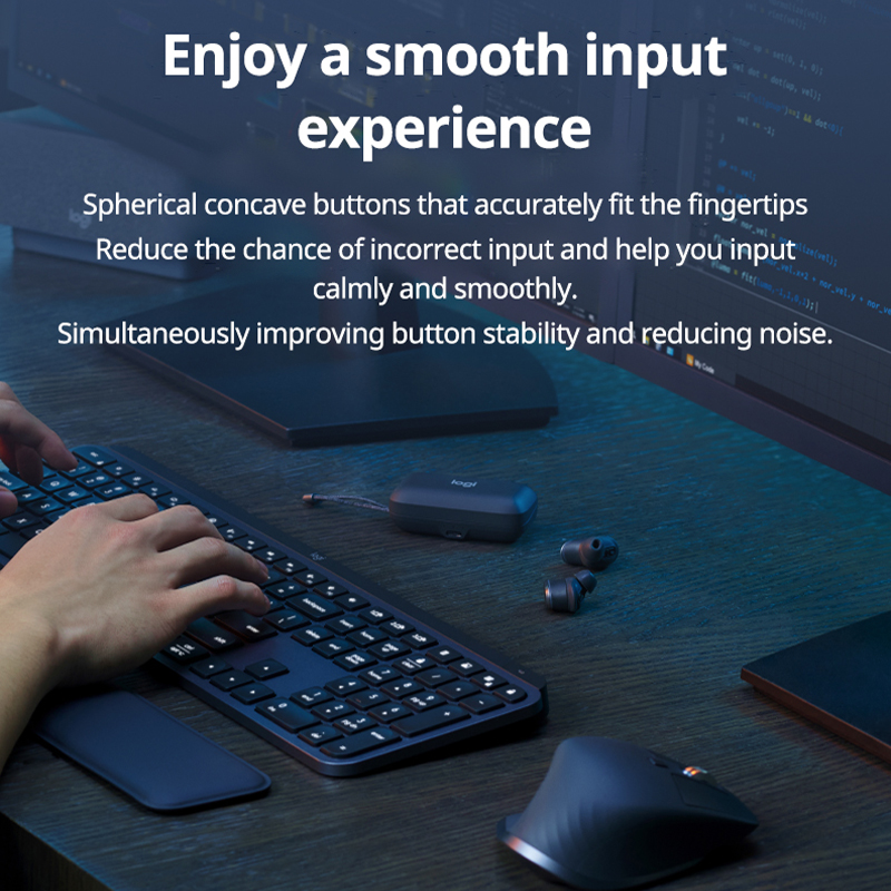 Logitech MX Keys S Combo Wirel - Desk Setup Keyboard recension och pris