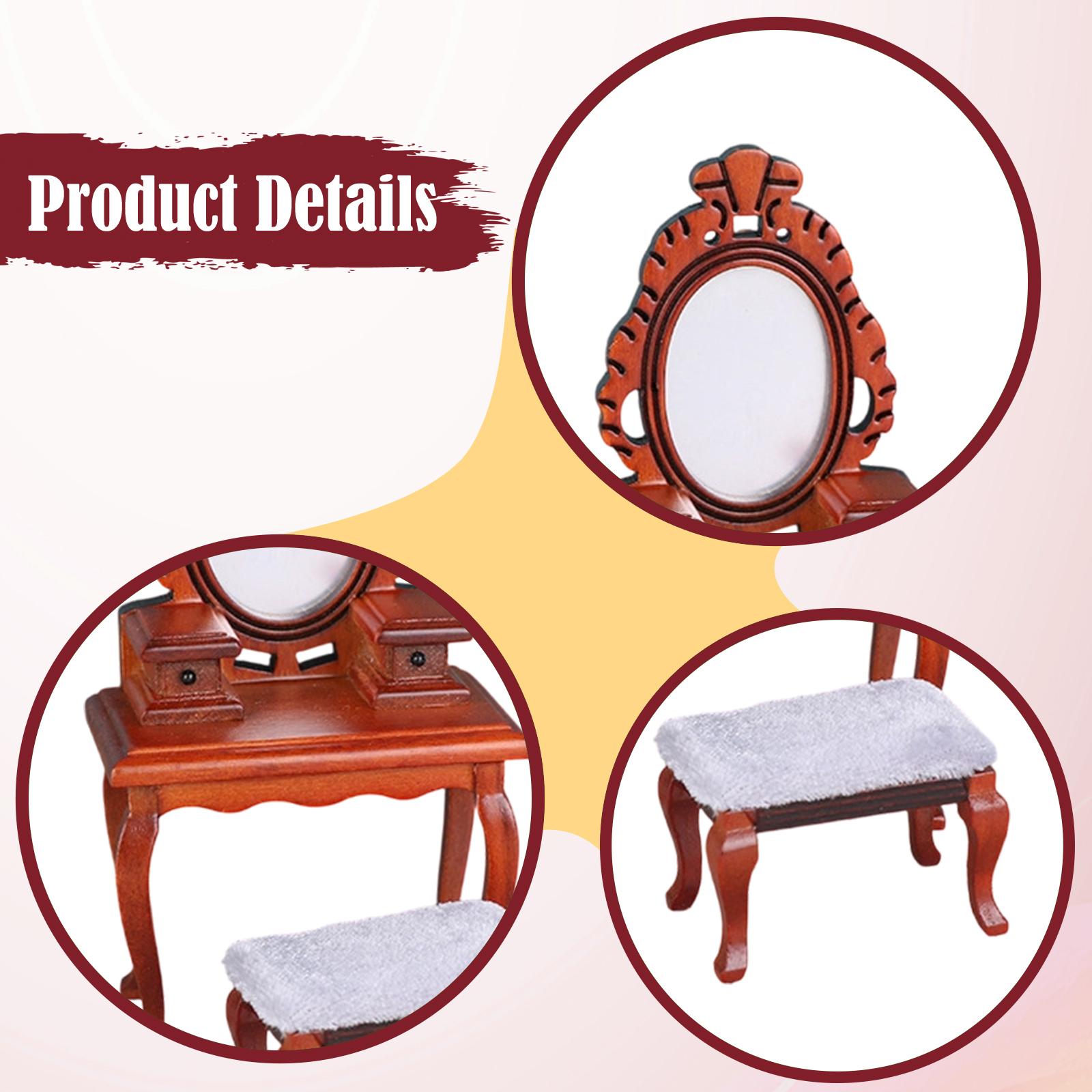 1/12 Vanity Desk Model with St - Desk Setup Layout recension och pris