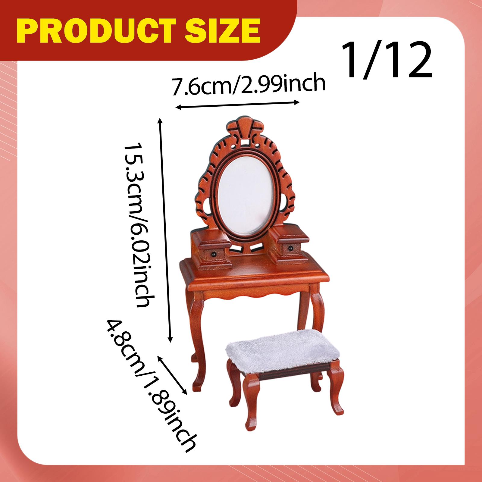 1/12 Vanity Desk Model with St - Desk Setup Layout recension och pris