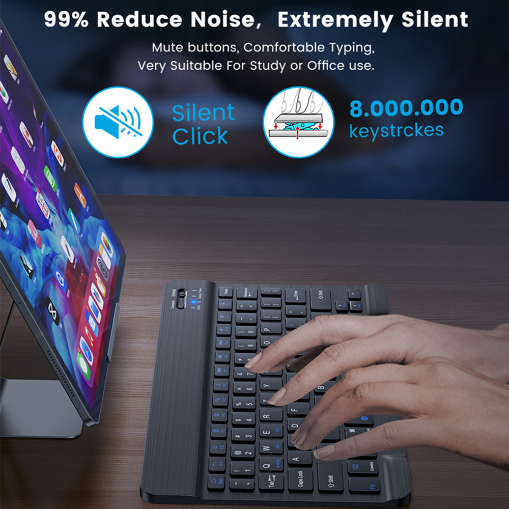 10 lnch Wireless  Bluetooth Mi - Desk Setup Keyboard recension och pris
