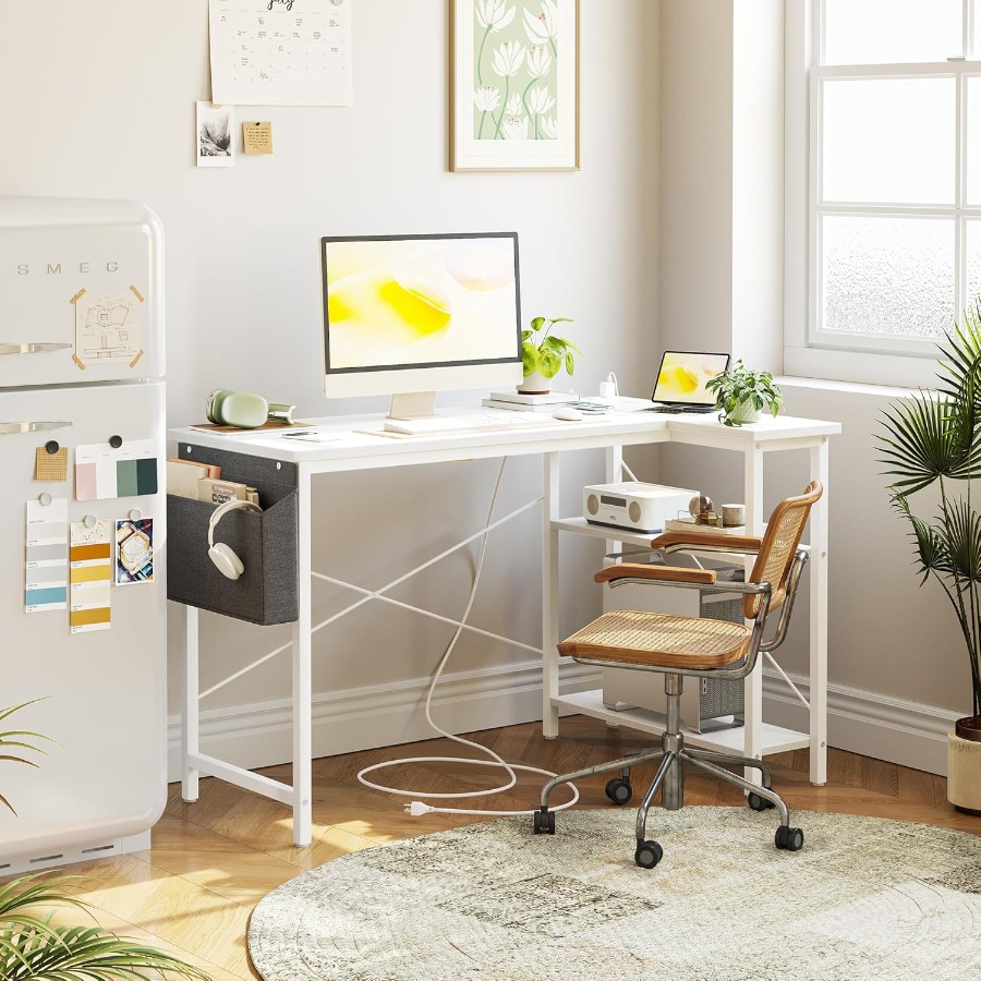 L Shaped Computer Desk with Bu - Desk Setup Corner recension och pris