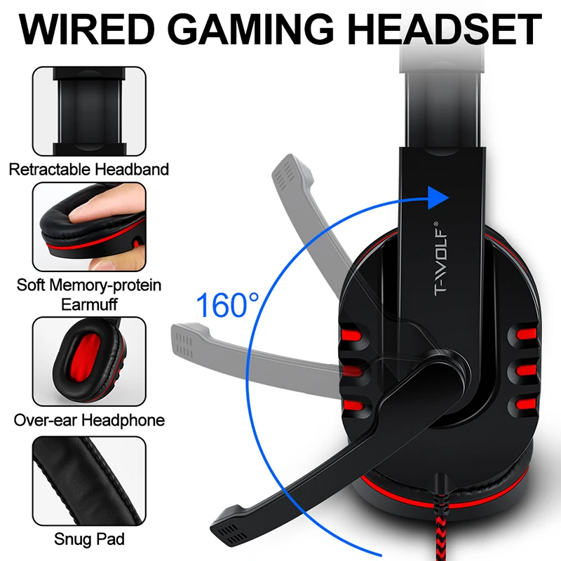 T-WOLF Game Four Piece TF800 I - Desk Setup Keyboard recension och pris