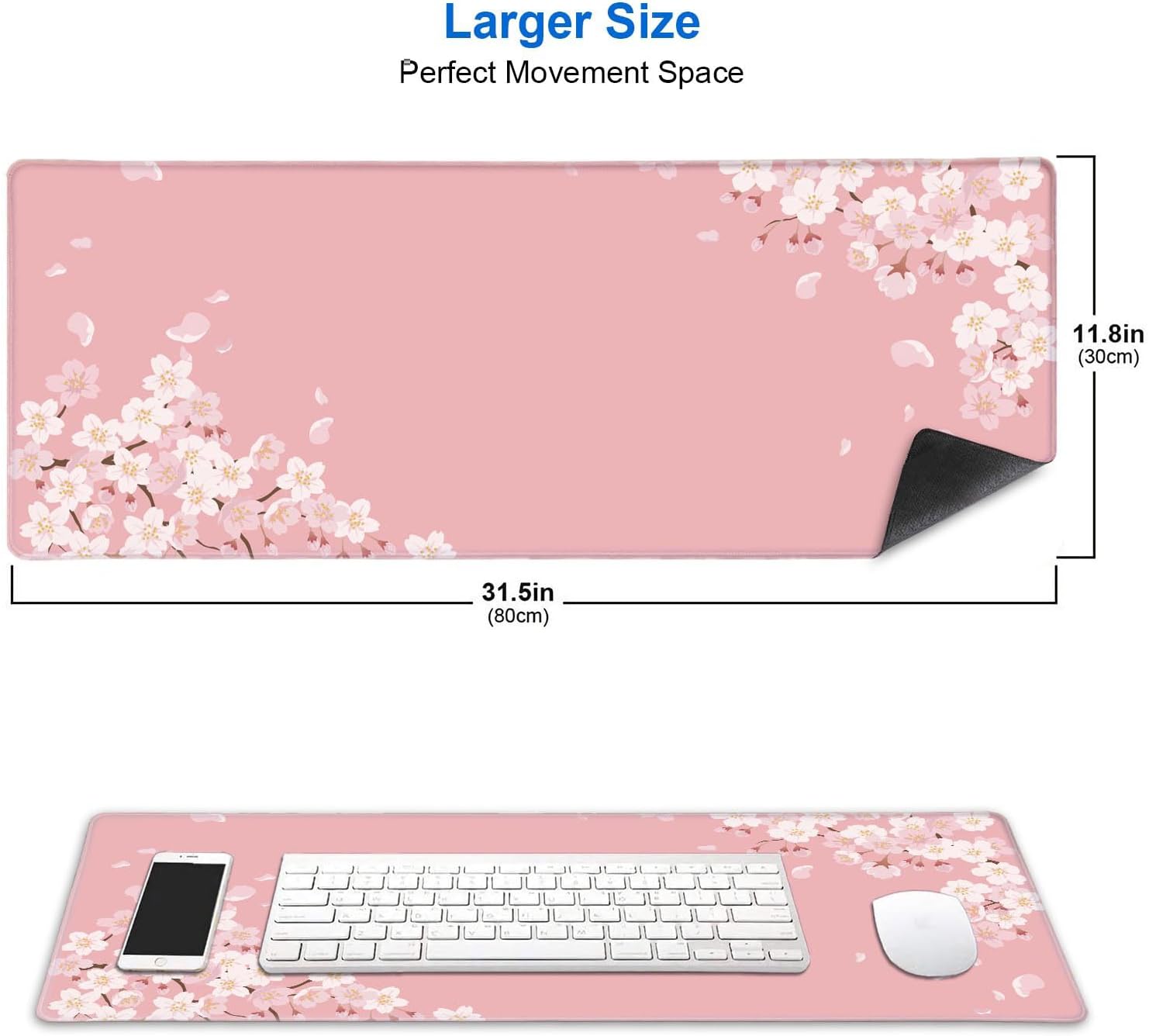 Japanese Cherry Blossom Desk M - Rubber Mat Desk recension och pris