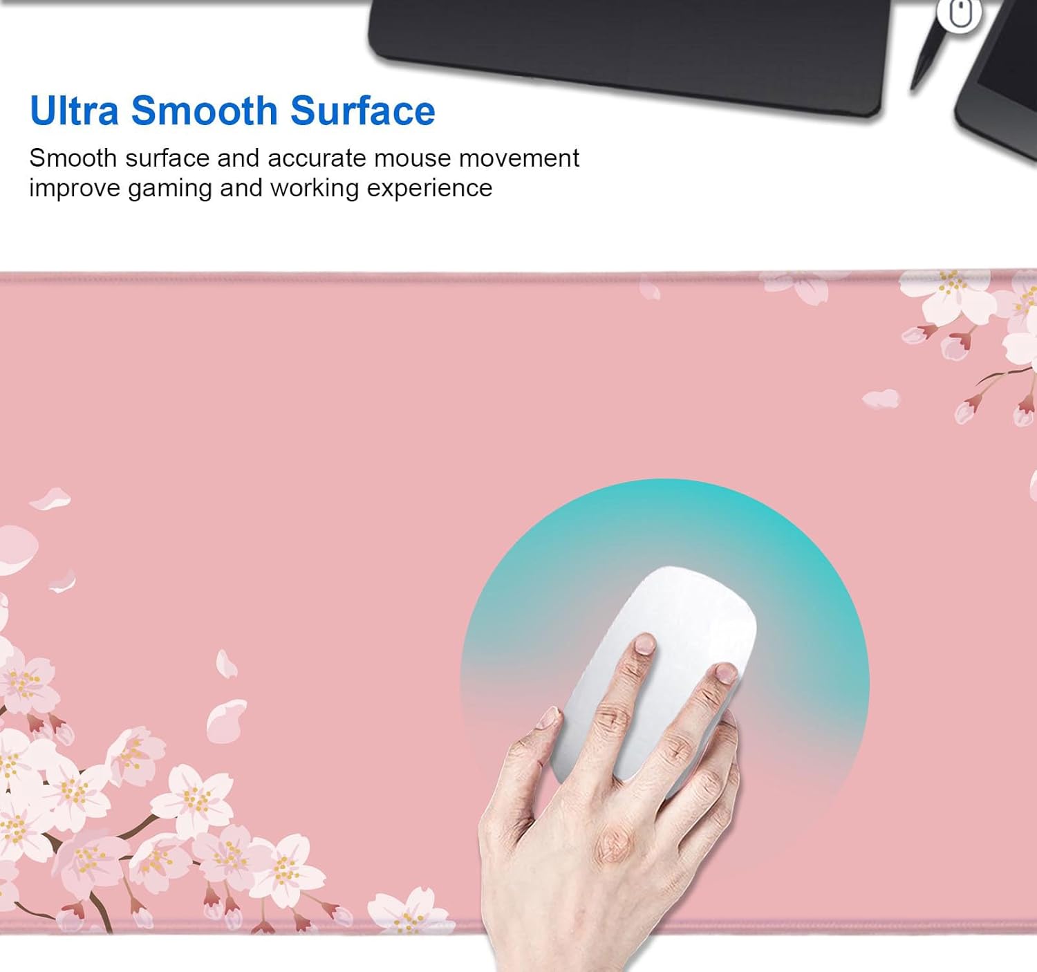 Japanese Cherry Blossom Desk M - Rubber Mat Desk recension och pris