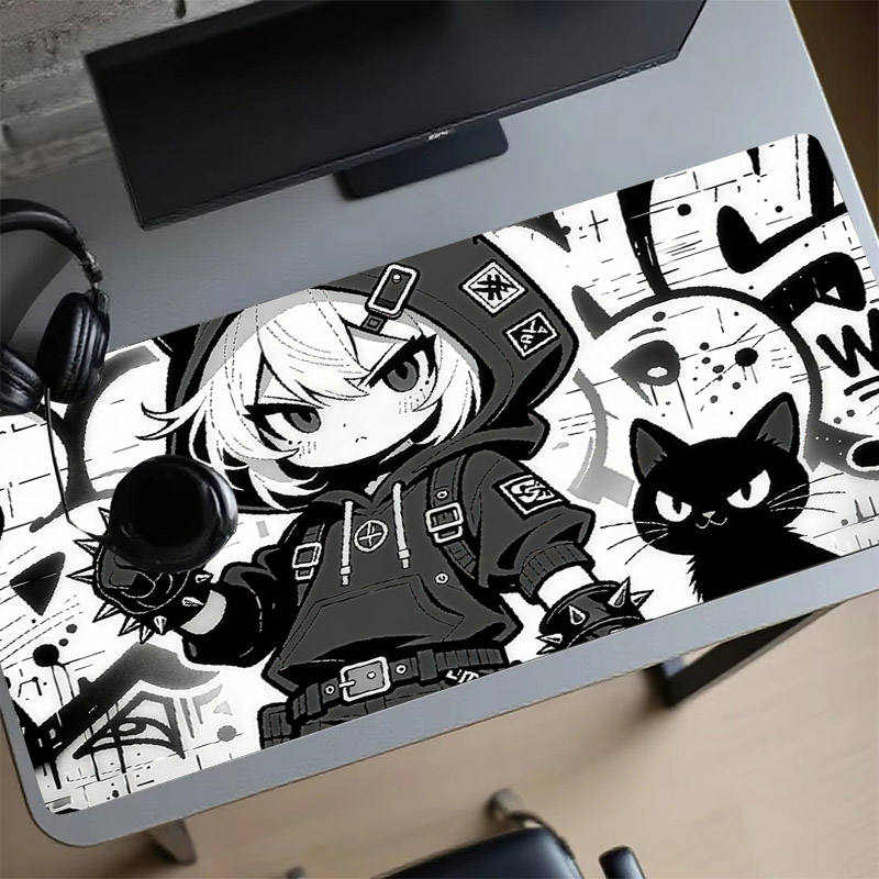 Large Gaming Mouse Pad Anime G - Desk Setup Girl recension och pris