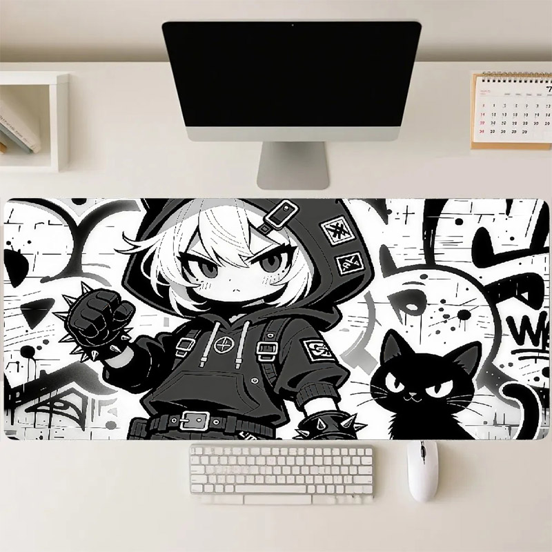 Large Gaming Mouse Pad Anime G - Desk Setup Girl recension och pris