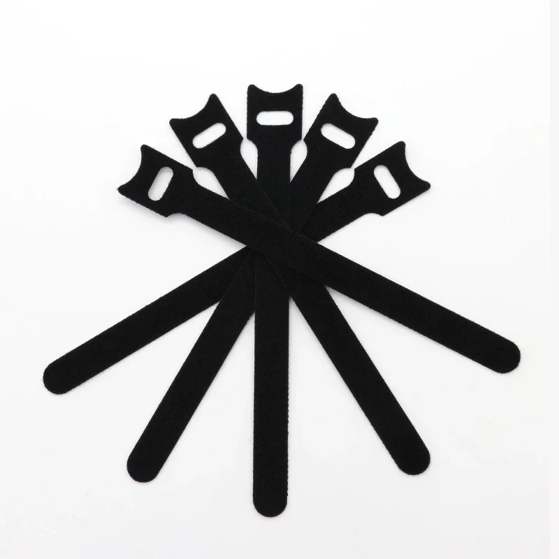 10~1000pcs Black T-type Cable  - Cable Velcro Strap recension och pris