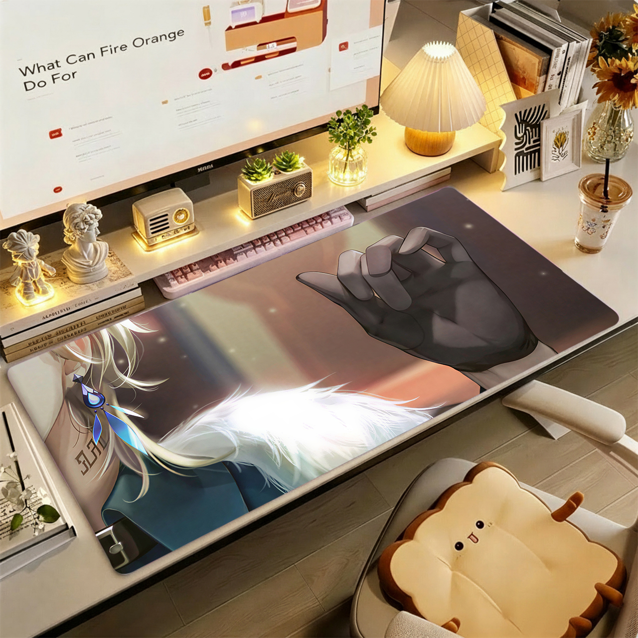 Gaming Mouse Pad, Large Desk M - Desk Setup Girl recension och pris