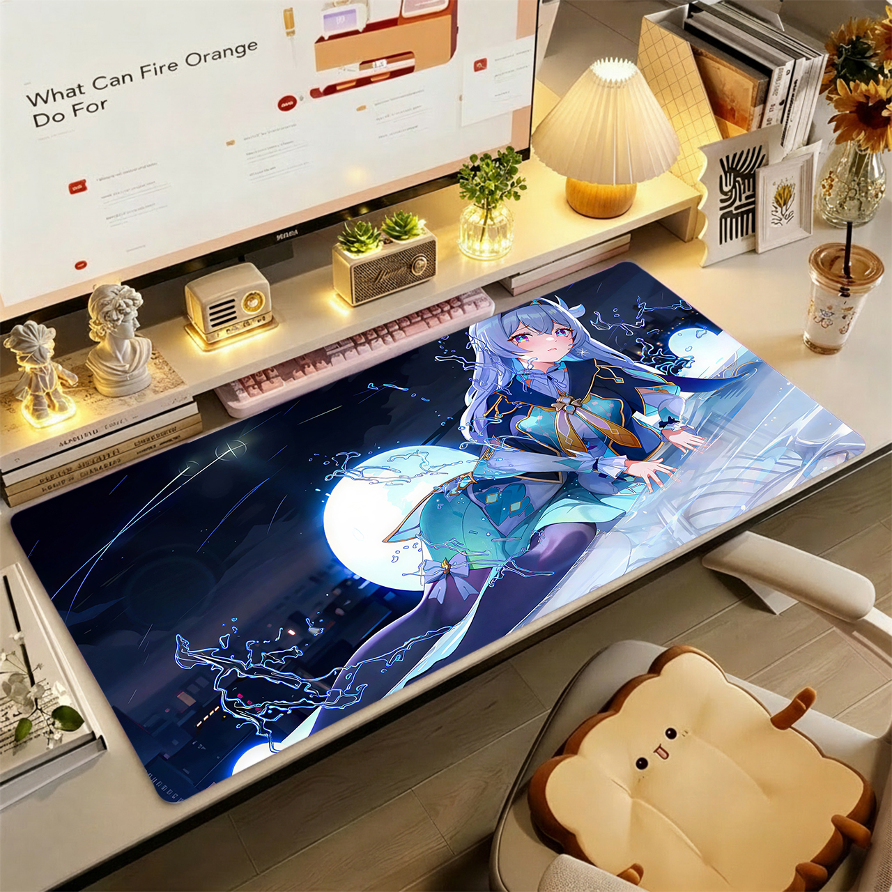 Gaming Mouse Pad, Large Desk M - Desk Setup Girl recension och pris