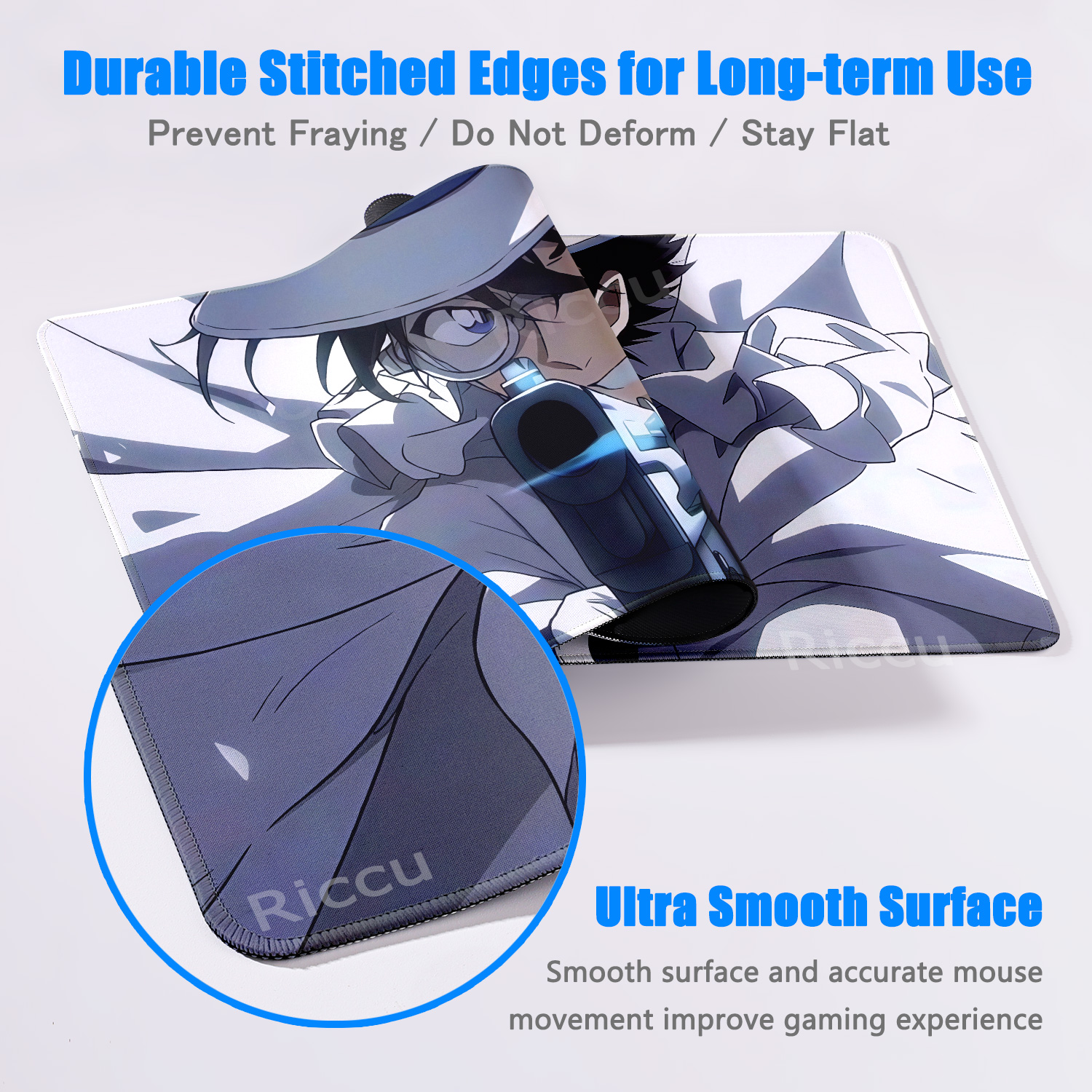 Anime D-Detective Conan Mouse  - Desk Setup Keyboard recension och pris
