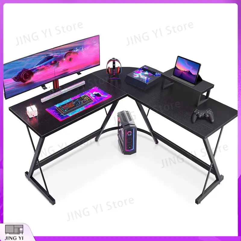 L Shaped Gaming Desk with Moni - Desk Setup Corner recension och pris