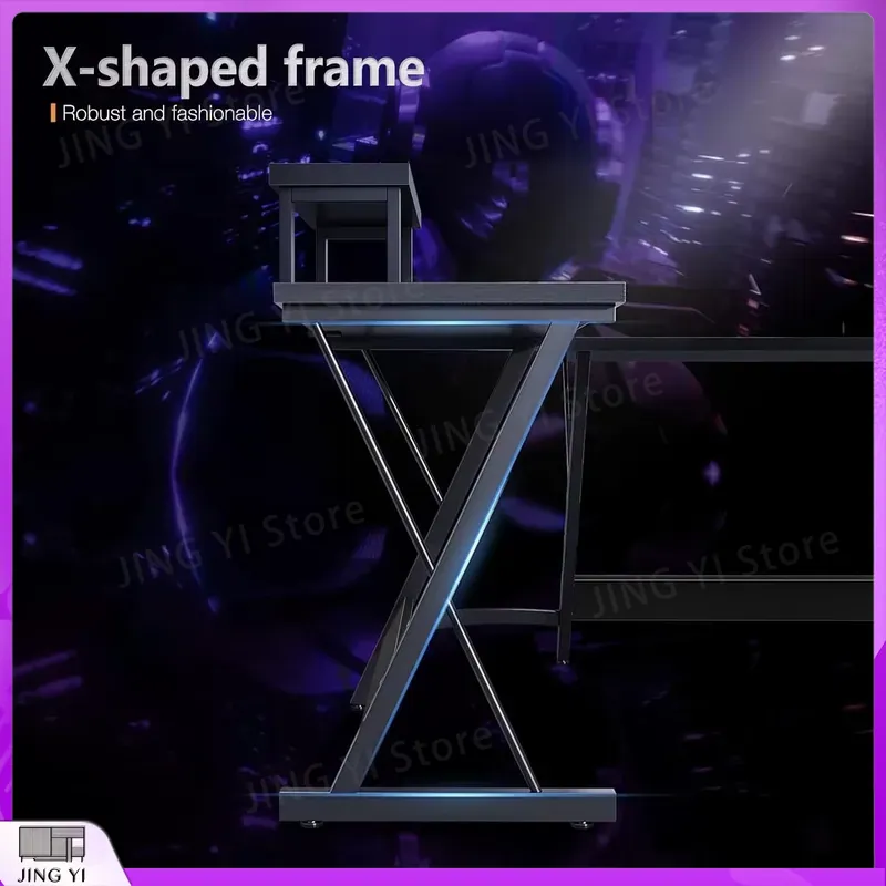 L Shaped Gaming Desk with Moni - Desk Setup Corner recension och pris