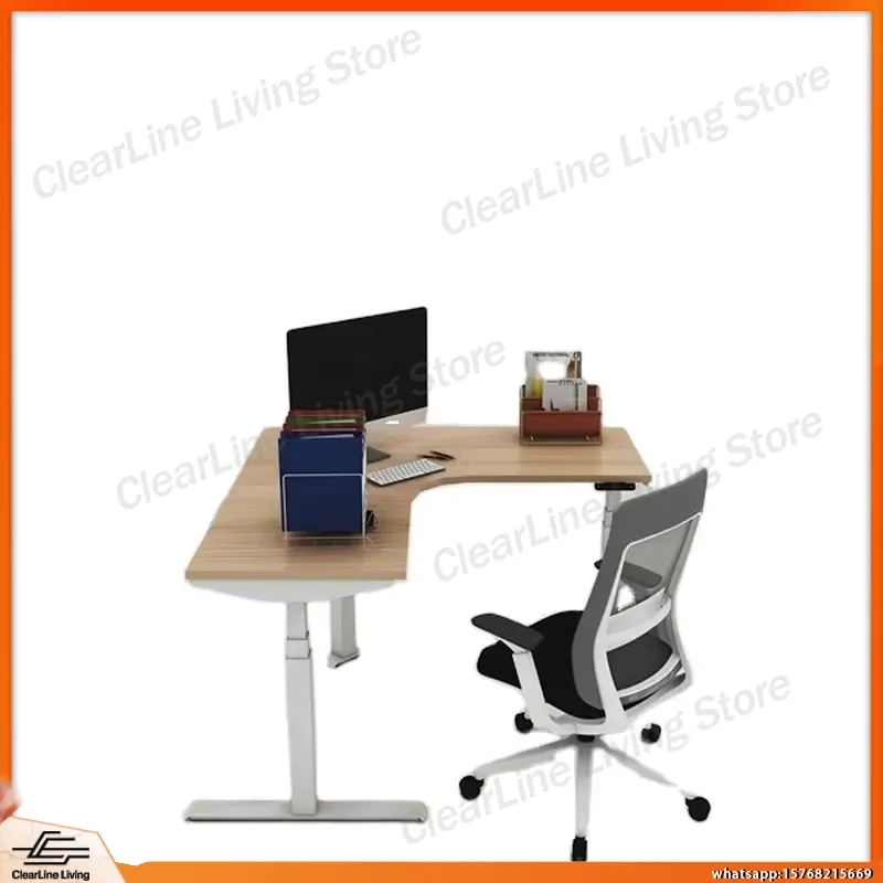 L Shaped Electric Height Adjus - Desk Setup Corner recension och pris