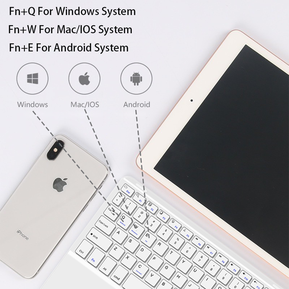 Touchpad Wireless Keyboard and - Desk Setup Keyboard recension och pris