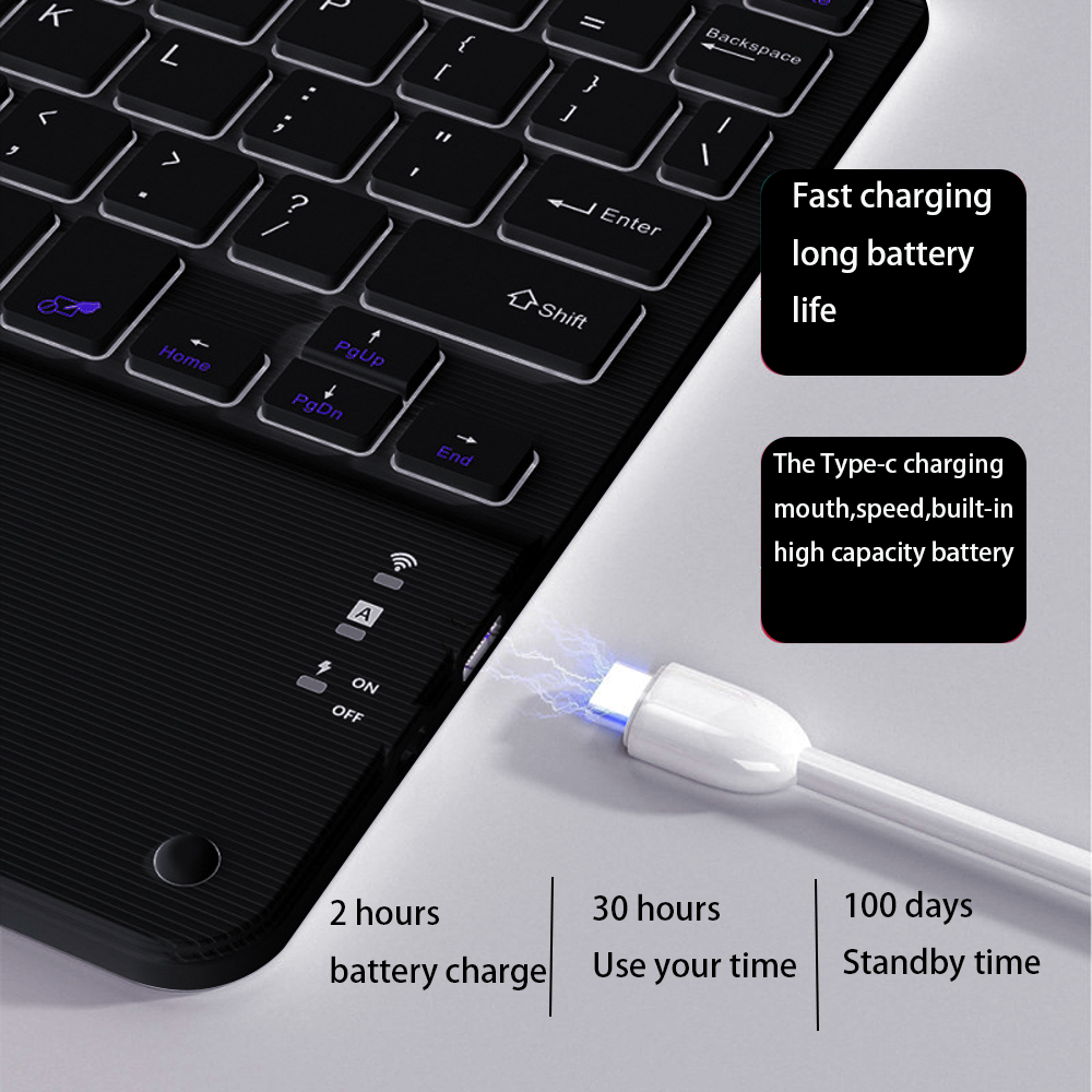 Touchpad Wireless Keyboard and - Desk Setup Keyboard recension och pris