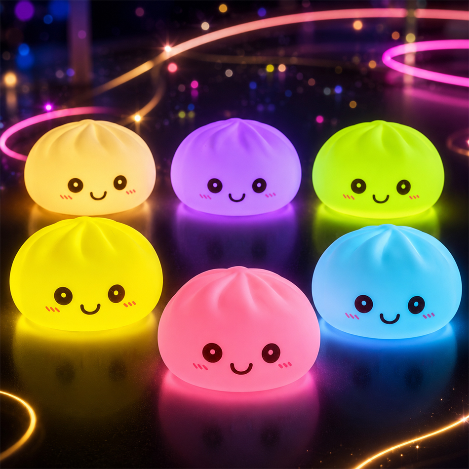 New Dumpling Night Lights Glow - Desk Setup Kawaii recension och pris