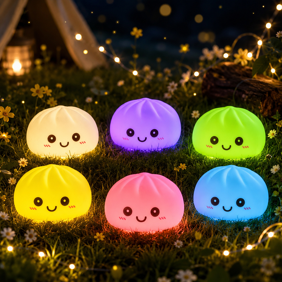 New Dumpling Night Lights Glow - Desk Setup Kawaii recension och pris