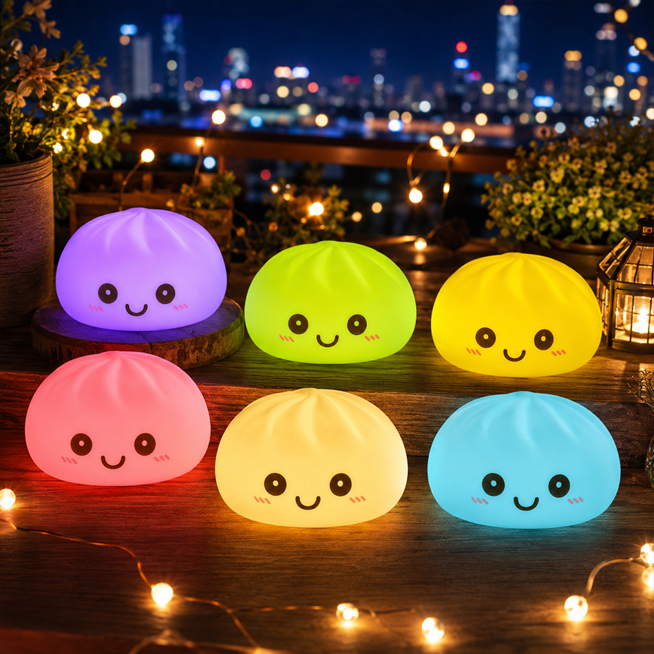 New Dumpling Night Lights Glow - Desk Setup Kawaii recension och pris