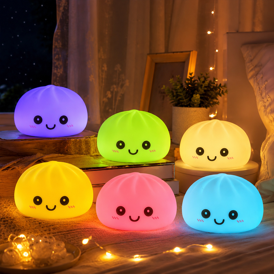 New Dumpling Night Lights Glow - Desk Setup Kawaii recension och pris
