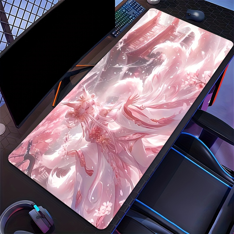Anime Fox Girl Desk Mat, Exten - Desk Setup Girl recension och pris