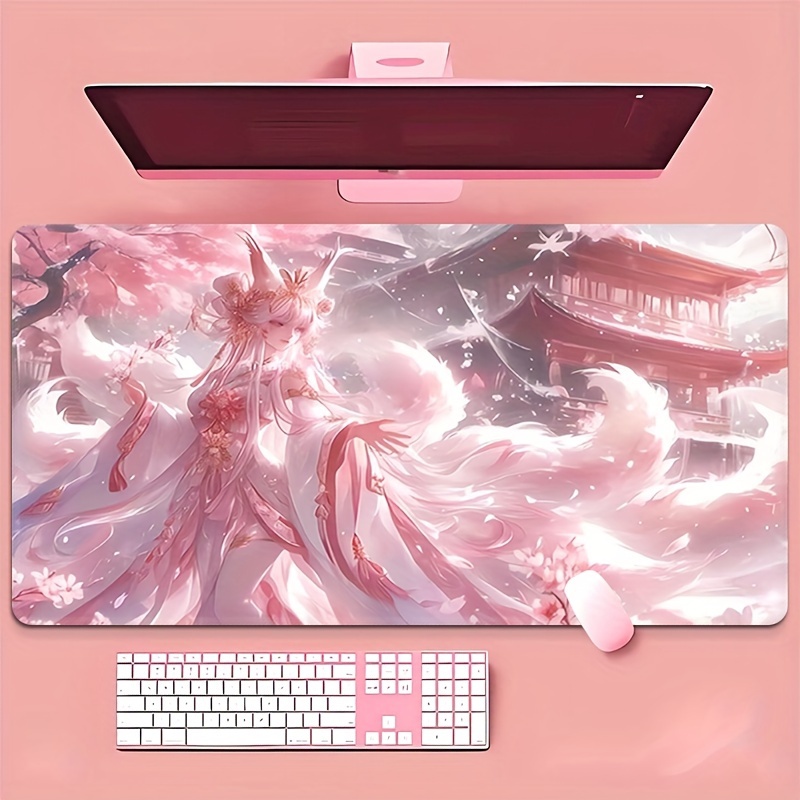 Anime Fox Girl Desk Mat, Exten - Desk Setup Girl recension och pris