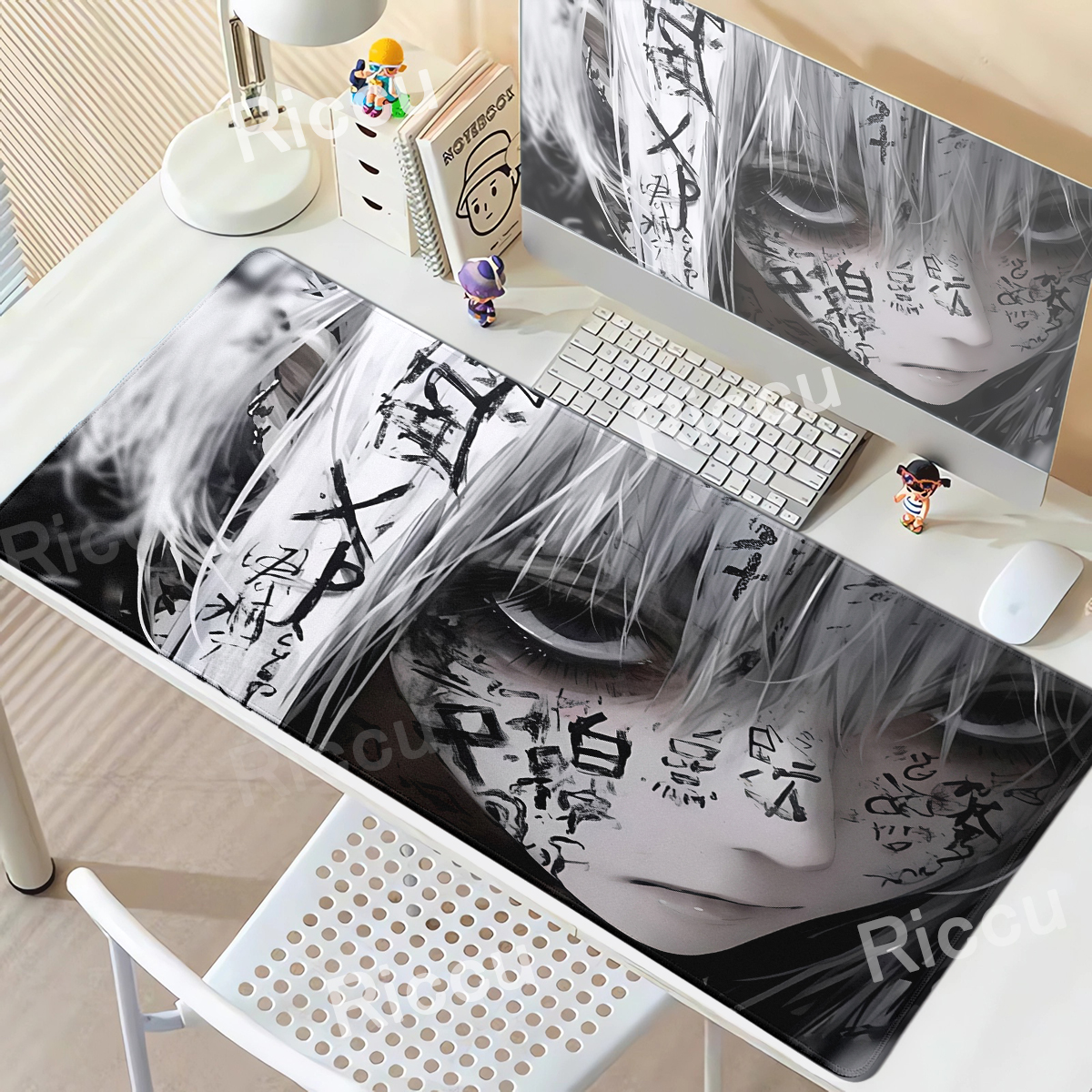 Text Anime Girl Large Mouse Pa - Desk Setup Girl recension och pris