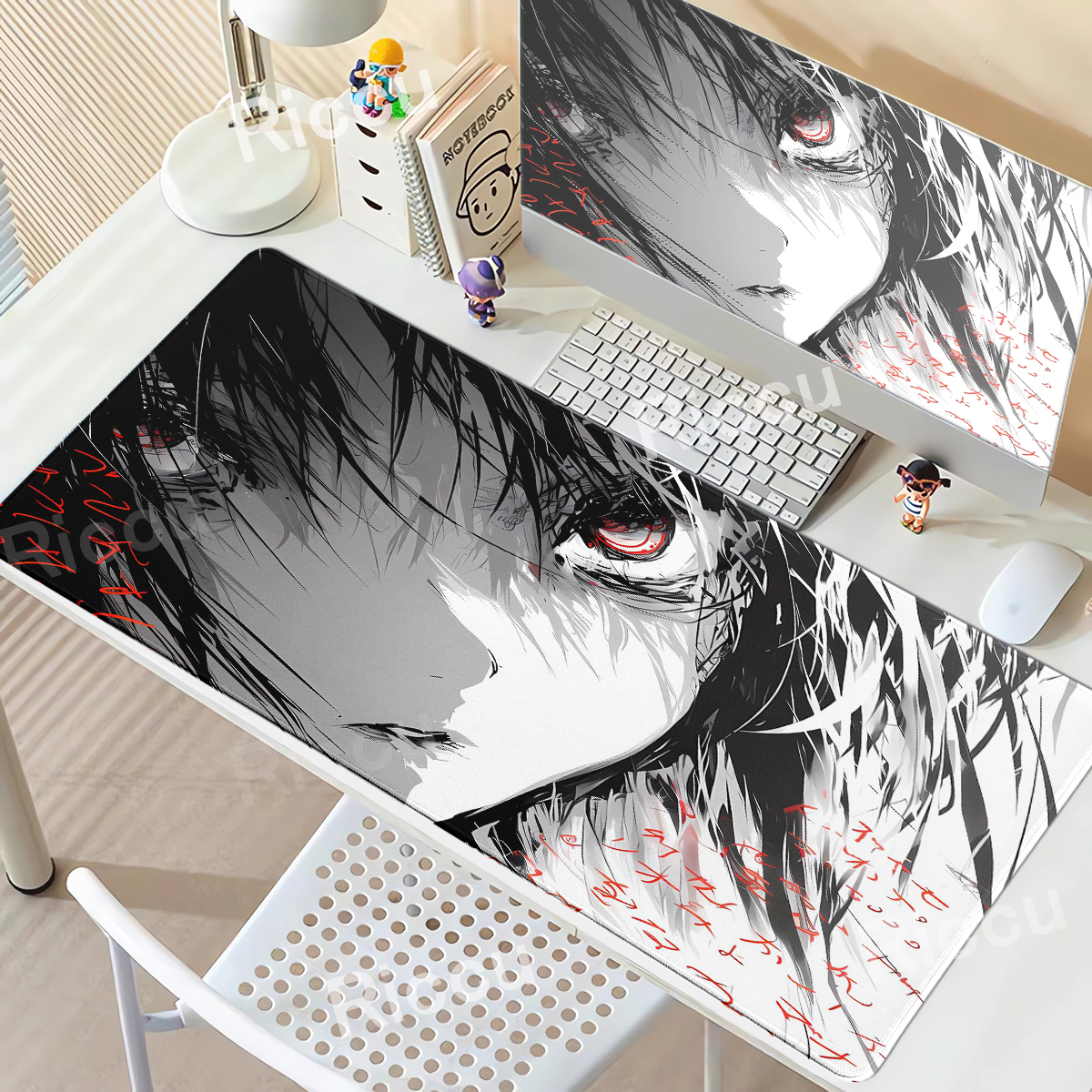 Text Anime Girl Large Mouse Pa - Desk Setup Girl recension och pris