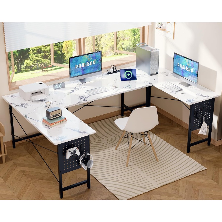 71 Inch Large UShaped Corner C - Desk Setup Corner recension och pris