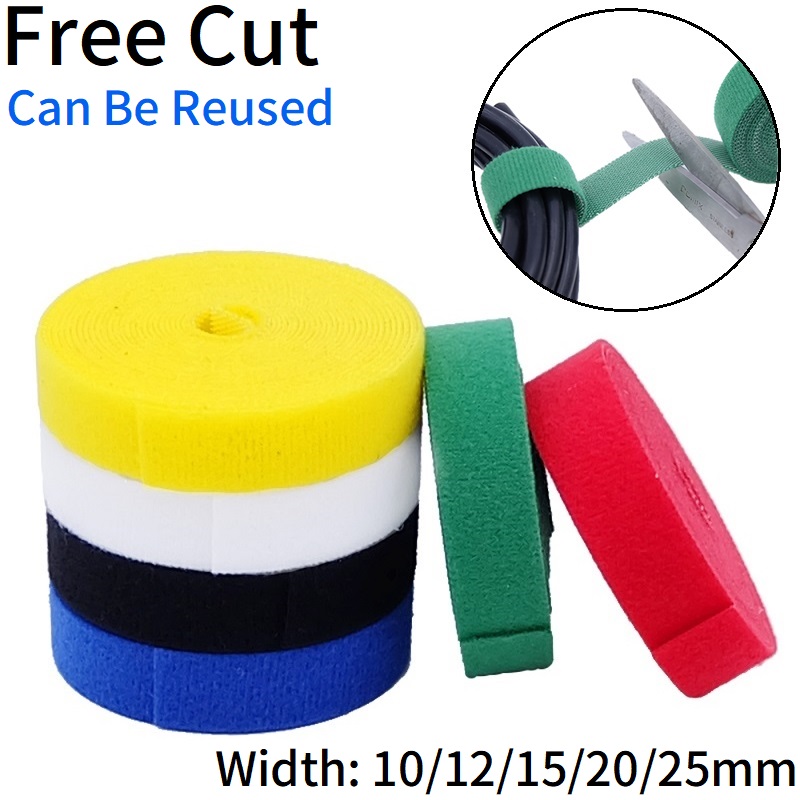 2/10M Cable Ties Reusable Loop - Cable Velcro Strap recension och pris