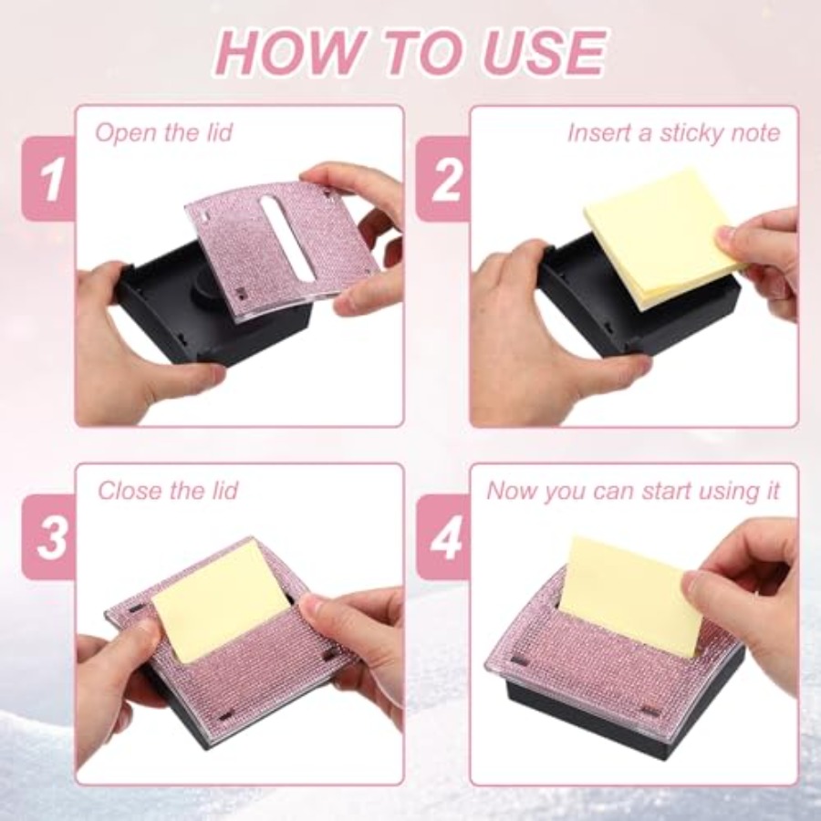 Stick Note Pad Holders, 4 x 4  - Sticky Memo Holder recension och pris