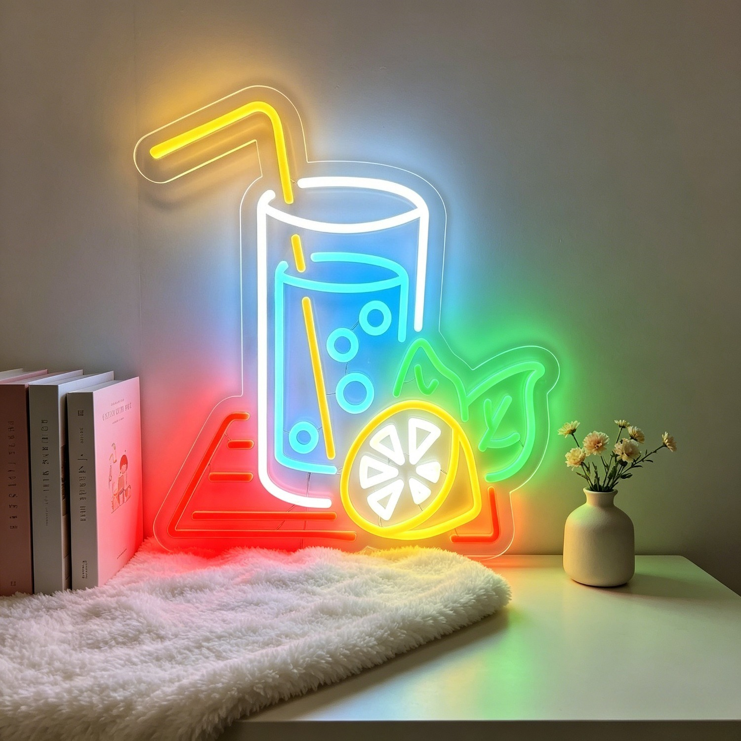 Soda Lemon Neon Sign Adjustabl - Ambient Light Bar Usb recension och pris
