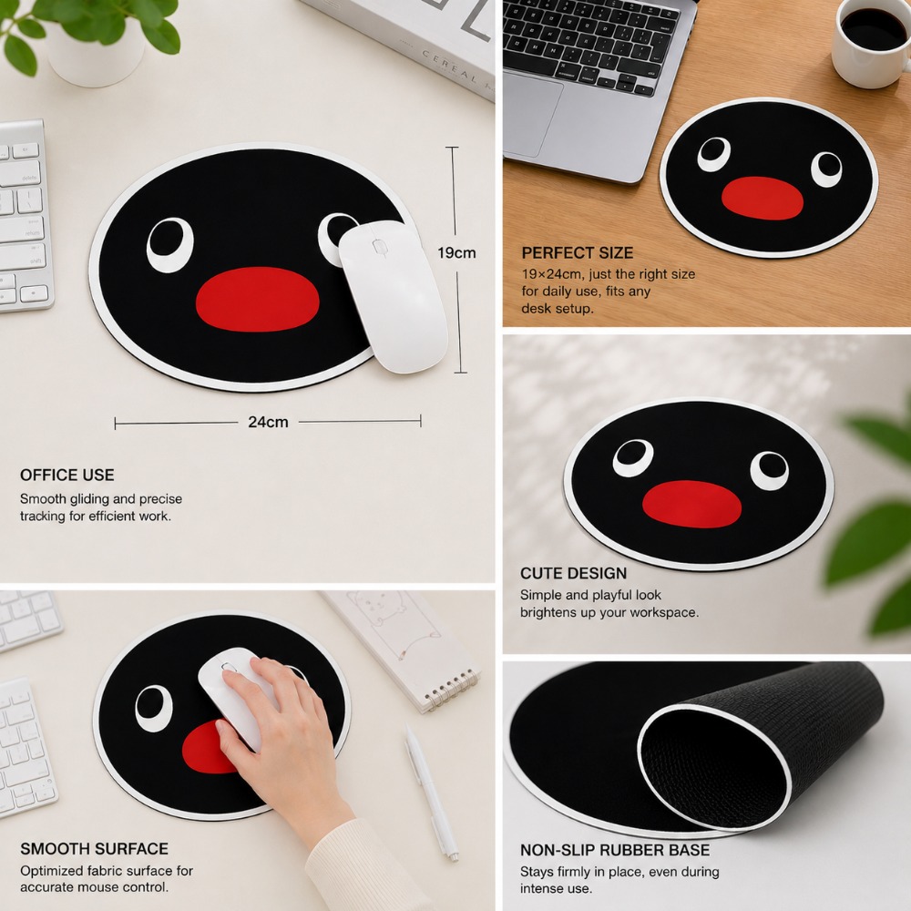 Cute Penguin Expression Mouse  - Rubber Mat Desk recension och pris