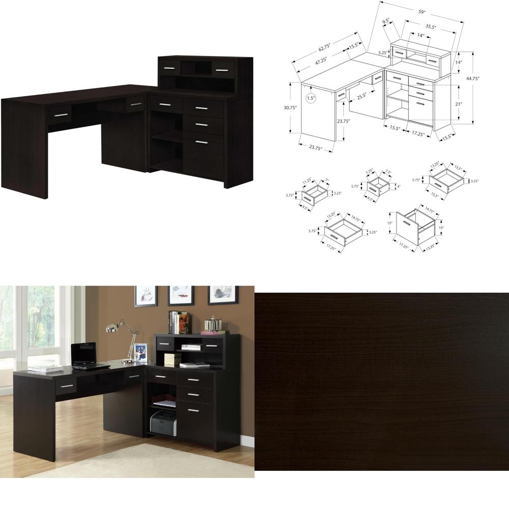 Computer Desk L-Shaped - Left  - Desk Setup Corner recension och pris