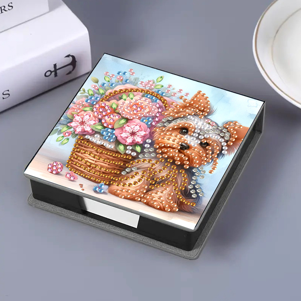 PU Flowers Diamond Painting No - Sticky Memo Holder recension och pris