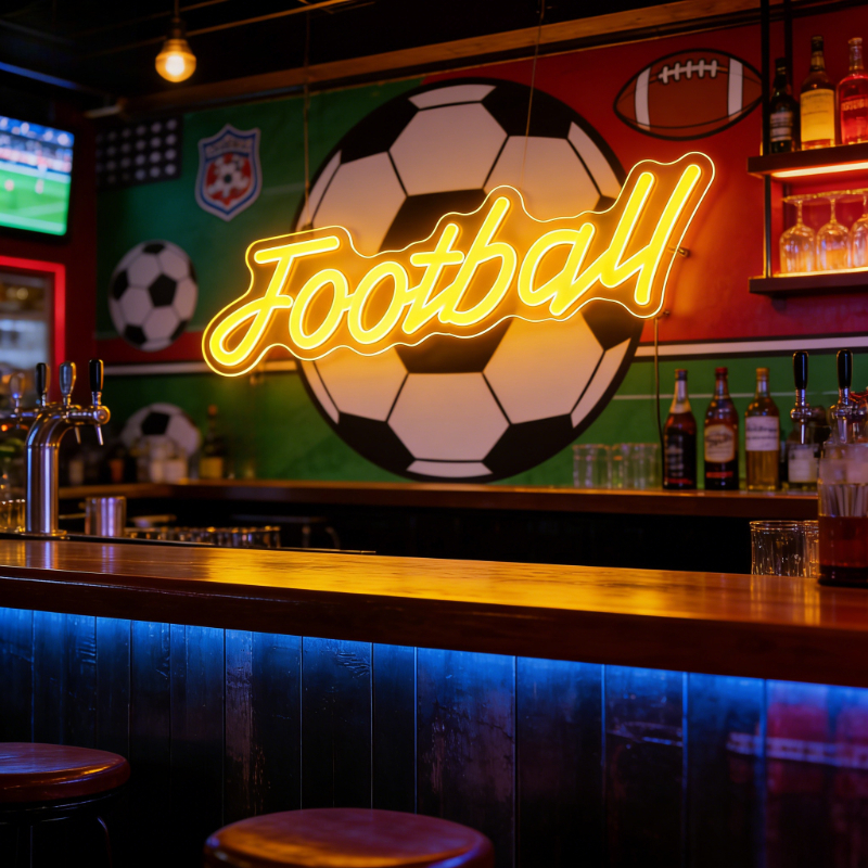 Football Dimmable LED Neon Sig - Ambient Light Bar Usb recension och pris