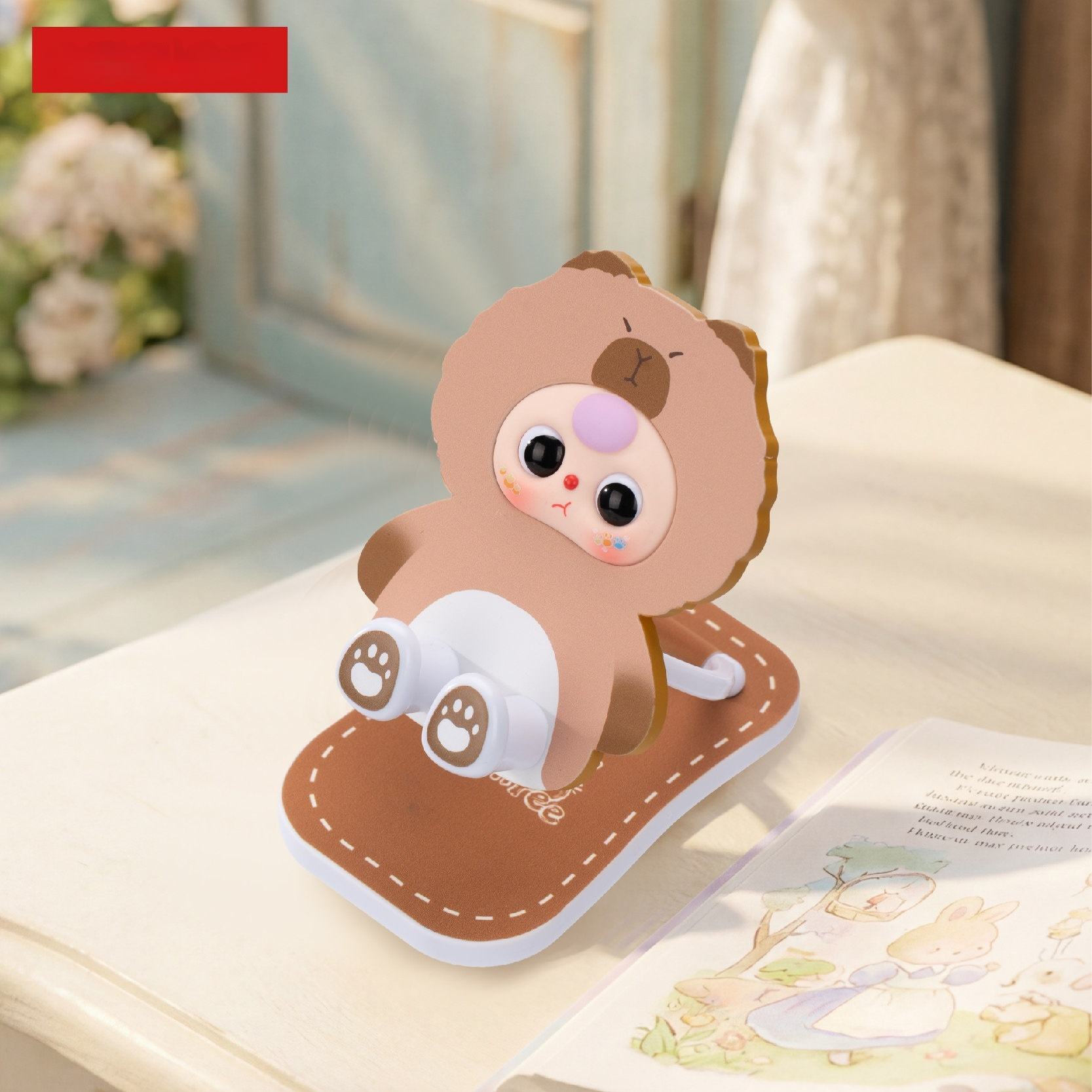 Baby Three Foldable Phone Stan - Desk Setup Cute recension och pris
