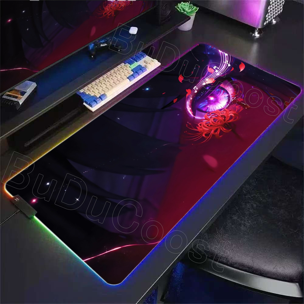 RGB Desk Mat Beautiful Shoreke - Desk Setup Keyboard recension och pris