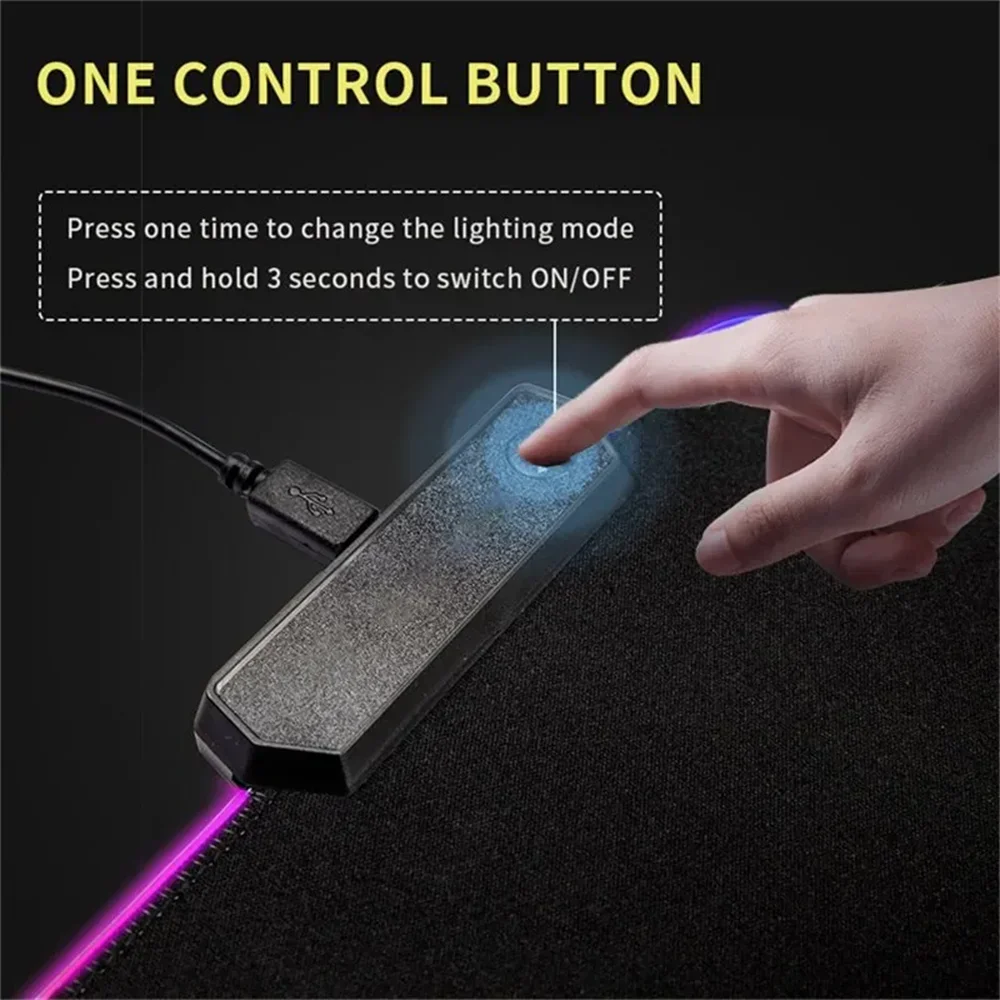 RGB Desk Mat Beautiful Shoreke - Desk Setup Keyboard recension och pris
