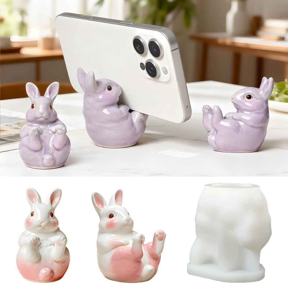 S0284 Cute Bunny Cellphone Sta - Desk Setup Cute recension och pris