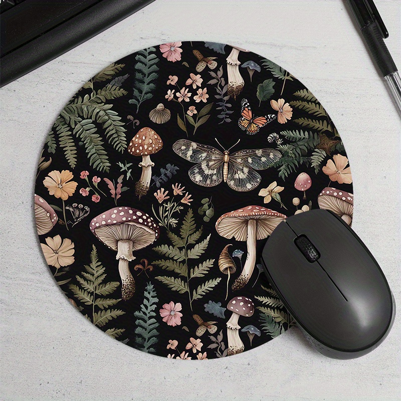 Round Forest Plant Mouse Pad R - Desk Setup Keyboard recension och pris